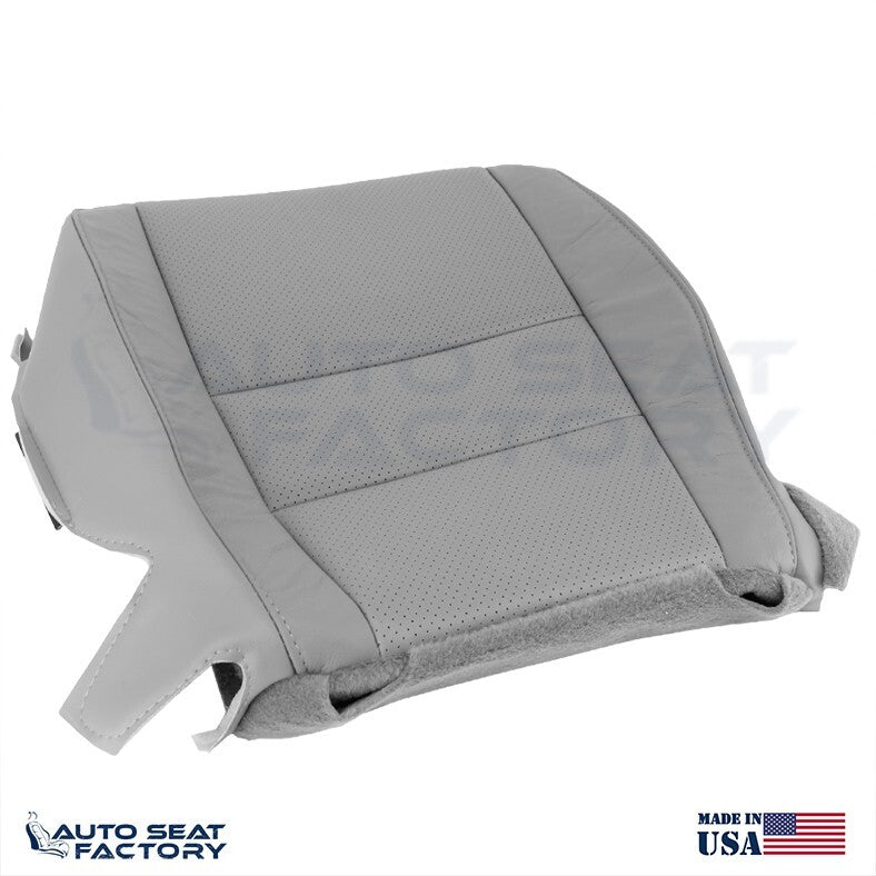 Fits 2007 - 2014 Honda Ridgeline Front Bottom Perforated Gray Vinyl Seat Covers - OEM-Style Replacement Seat Cover