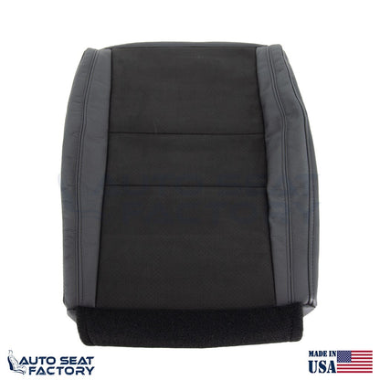 Fits 2016 2017 Dodge Durango LEFT RIGHT Bottom Black Leather/ Suede Seat Covers - OEM-Style Replacement Seat Cover