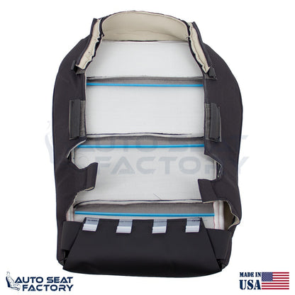 2019 - 2023 GMC Sierra Driver Top & Bottom Black Cloth Seat Covers (Square) - OEM-Style Replacement Seat Cover