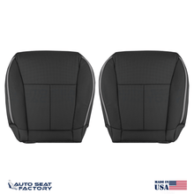 2006 - 2010 Fits Infiniti M45 M35 Front Bottom Black Leather Seat Covers, Perf. - OEM-Style Replacement Seat Cover