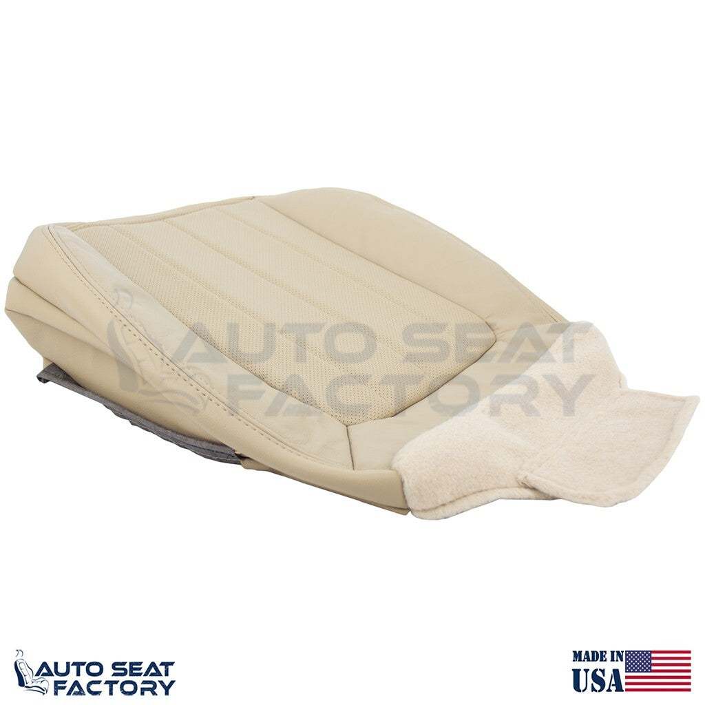2003 2004 Fits Lincoln LS LEFT & RIGHT Bottom Lt Stone Leather Seat Cover, Perf. - OEM-Style Replacement Seat Cover