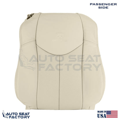 2009 - 2013 Fits Infiniti G37 Coupe Perforated PASSENGER Vinyl Top Cover - OEM-Style Replacement Seat Cover