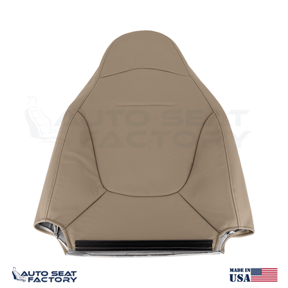 Fits 1997 - 2001 Ford Expedition Front Bucket Tan Vinyl Replacement Seat Covers - OEM-Style Replacement Seat Cover