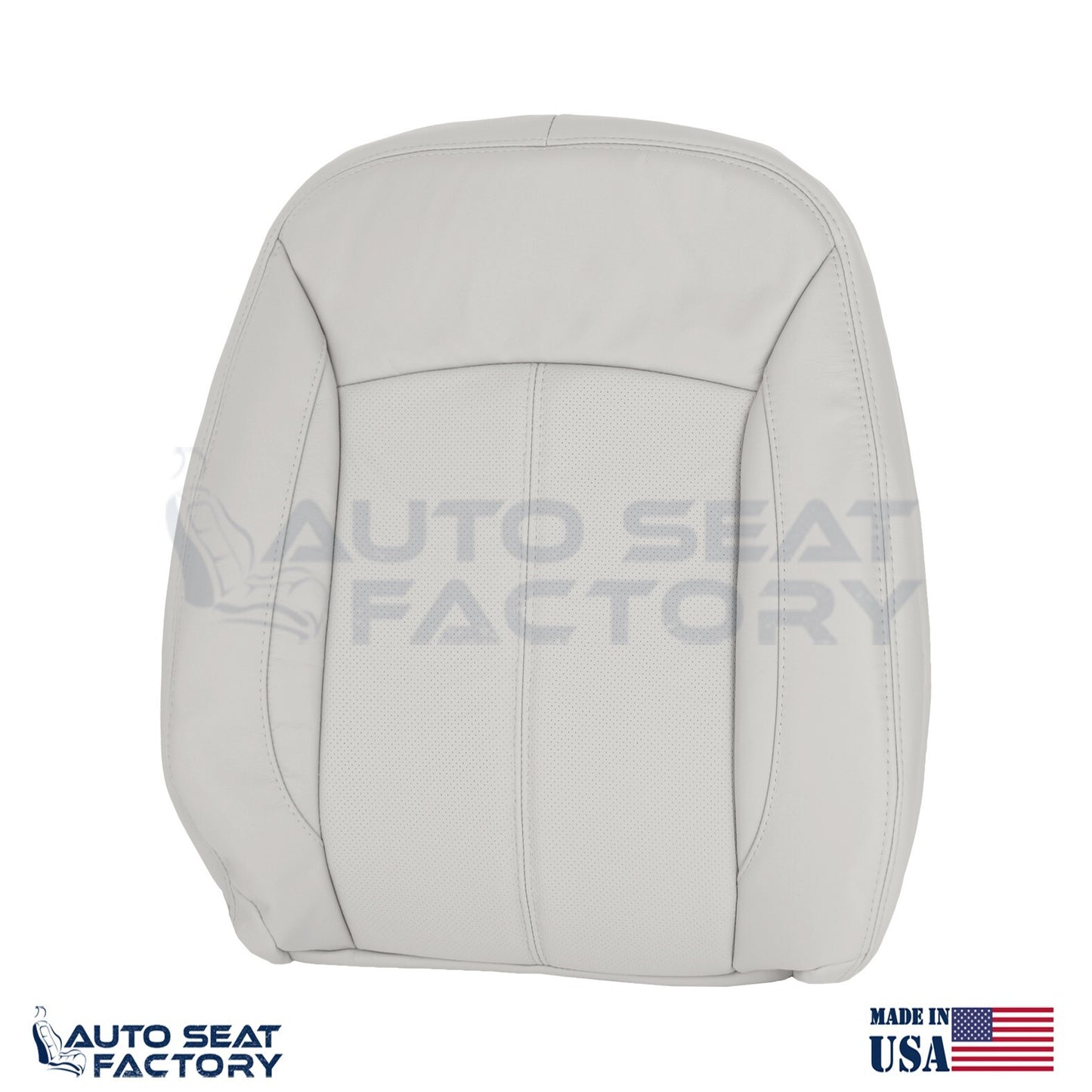 Fits 2010 - 2013 Buick LaCrosse RIGHT Top & Bottom Gray Vinyl Seat Covers, Perf. - OEM-Style Replacement Seat Cover