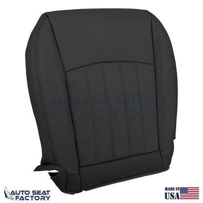 2014 - 2017 Fits Infiniti QX50 Driver Top & Bottom Black Vinyl Seat Covers - OEM-Style Replacement Seat Cover