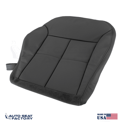 Fits 2007 - 2010 Lincoln MKX Perforated Driver Bottom Black Leather Seat Cover - OEM-Style Replacement Seat Cover