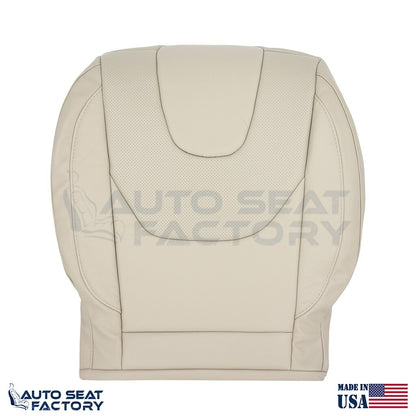 Fits 2013 - 2017 Ford Edge Titanium Perf. Driver Top Bottom Tan Vinyl Seat Cover - OEM-Style Replacement Seat Cover