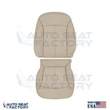 Fits 2010 - 2013 Buick LaCrosse Driver Top & Bottom Tan Vinyl Seat Covers, Perf. - OEM-Style Replacement Seat Cover
