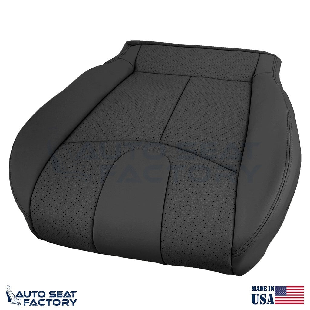 2009 - 2013 Fits Infiniti G37 Coupe Front Driver Black Vinyl Seat Covers, Perf. - OEM-Style Replacement Seat Cover
