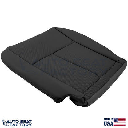 2014 - 2020 Fits Infiniti Q50 LEFT & RIGHT Bottom Black Vinyl Seat Covers, PERF. - OEM-Style Replacement Seat Cover