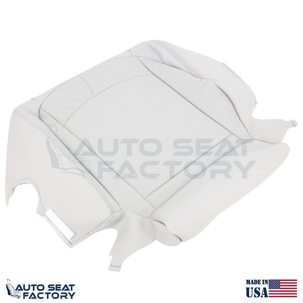 2011 - 2013 Fits Nissan Rogue Driver Bottom Perforated Gray Vinyl Seat Cover - OEM-Style Replacement Seat Cover