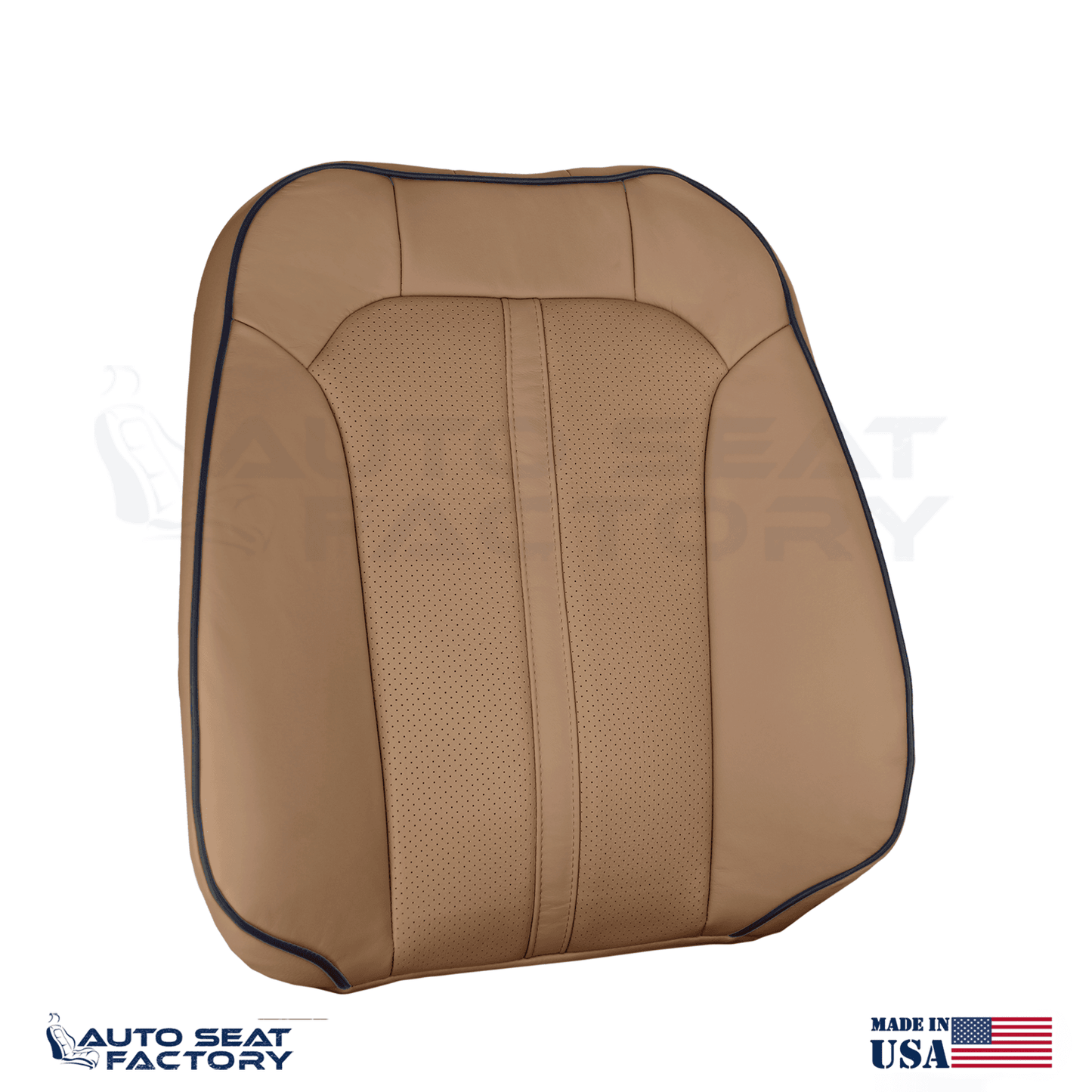 2011 - 2015 Lincoln MKX Perforated Driver Canyon Vinyl Seat Covers 2PCS - OEM-Style Replacement Seat Cover