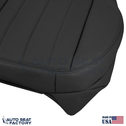 2003 - 2006 Fits Lincoln LS LEFT & RIGHT Bottom Black Leather Seat Cover, Perf. - OEM-Style Replacement Seat Cover