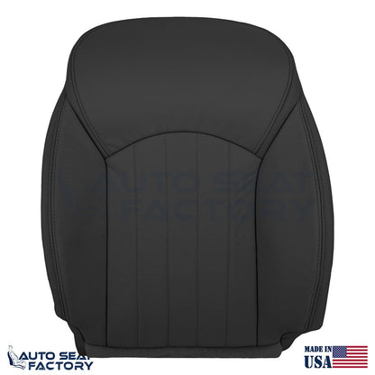 2014 - 2017 Fits Infiniti QX50 Driver Top & Bottom Black Leather Seat Covers - OEM-Style Replacement Seat Cover