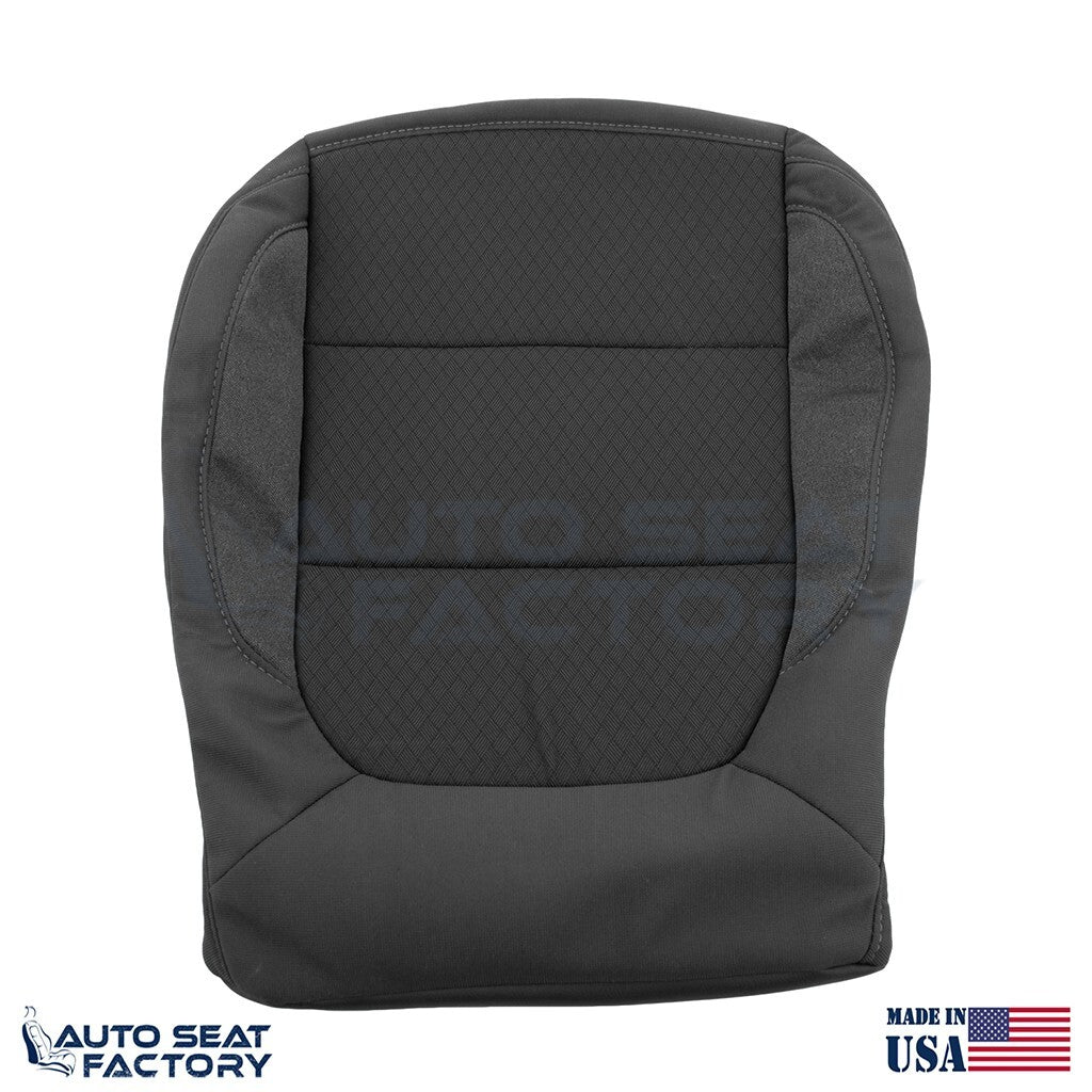 2019 - 2022 Fits Chevy Silverado/GMC Sierra Driver Bottom Black Cloth Seat Cover - OEM-Style Replacement Seat Cover