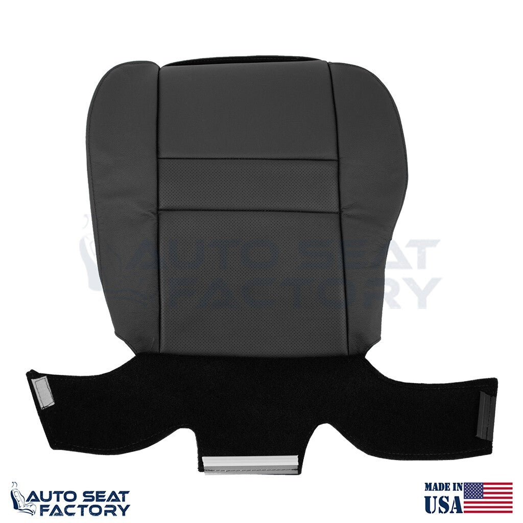 For 2006 2007 Chevy Monte Carlo Left & Right Perf Black Vinyl Seat Covers 4PCS - OEM-Style Replacement Seat Cover
