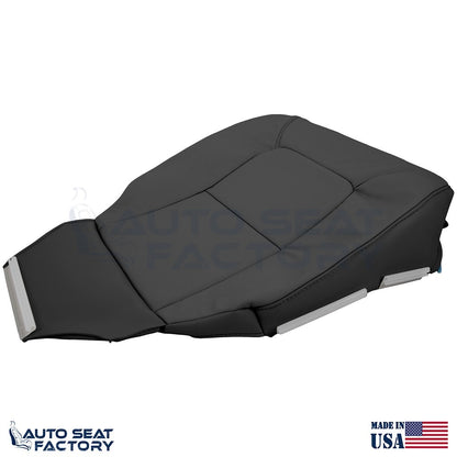 Replacement Fits 2007 - 2016 Volvo S80 Driver Side Bottom Black Vinyl Seat Cover - OEM-Style Replacement Seat Cover