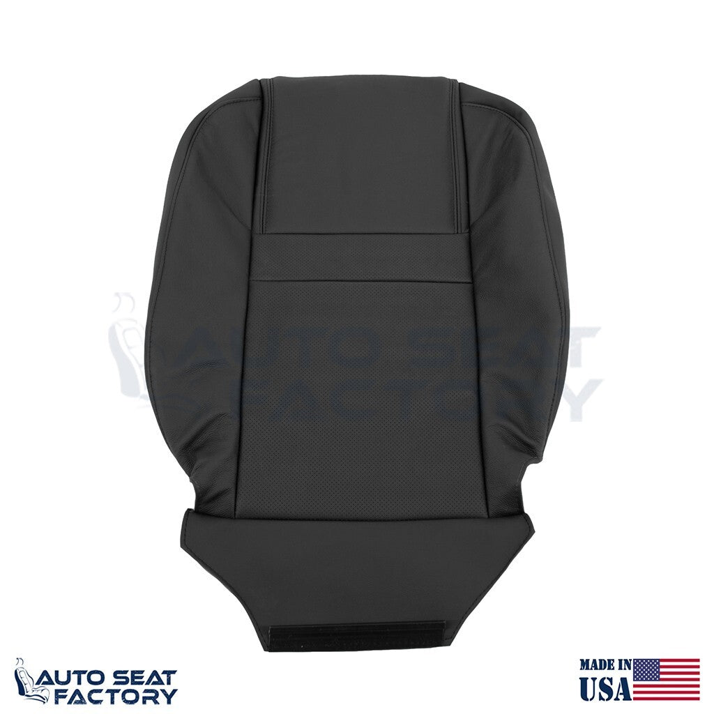 Fits 2006 2007 Chevy Monte Carlo PASSENGER Top Perforated Black Vinyl Seat Cover - OEM-Style Replacement Seat Cover