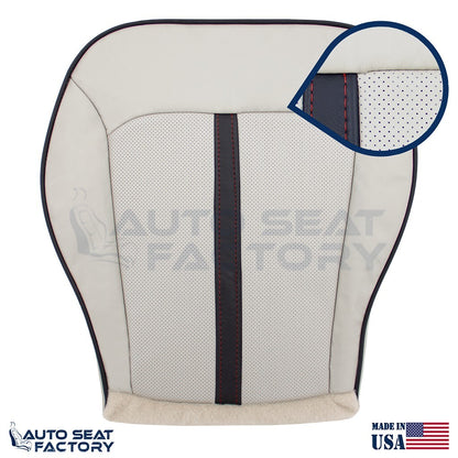 2011 -2015 Fits Lincoln MKX LEFT & RIGHT Bottom Ceramic/black Vinyl Skin, Perf - OEM-Style Replacement Seat Cover