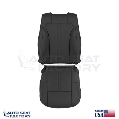 Fits 2009 - 2012 Lincoln MKS Driver Black Vinyl Seat Covers, Perforated 2PCS - OEM-Style Replacement Seat Cover