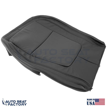 2009 - 2015 Fits Jaguar XF X2 RIGHT Bottom Black Leather Seat Cover, Perforated - OEM-Style Replacement Seat Cover