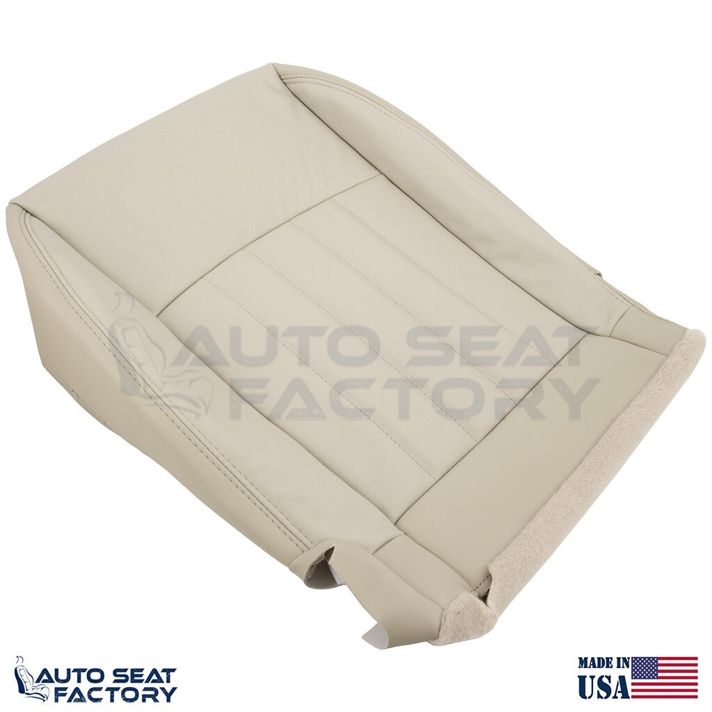 2014 - 2017 Fits Infiniti QX50 Driver Top & Bottom Wheat Leather Seat Covers - OEM-Style Replacement Seat Cover