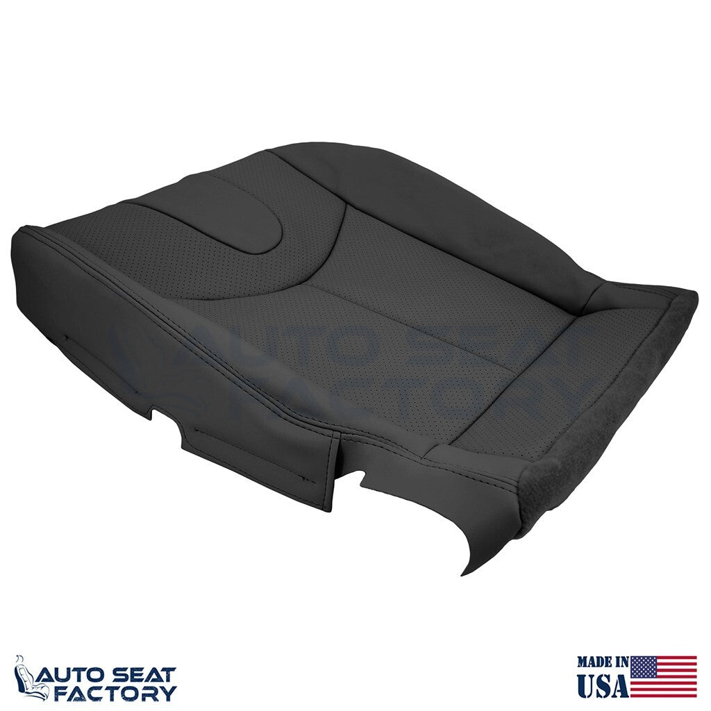 2009 - 2013 Fits Infiniti G37 Coupe Front Bottom Blk Vinyl Seat Cover, Perf. 2PC - OEM-Style Replacement Seat Cover