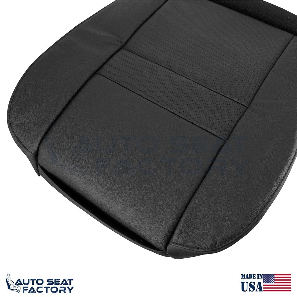 Fits 2006 2007 Chevy Monte Carlo PASSENGER Driver Perf. Black Vinyl Seat Cover - OEM-Style Replacement Seat Cover