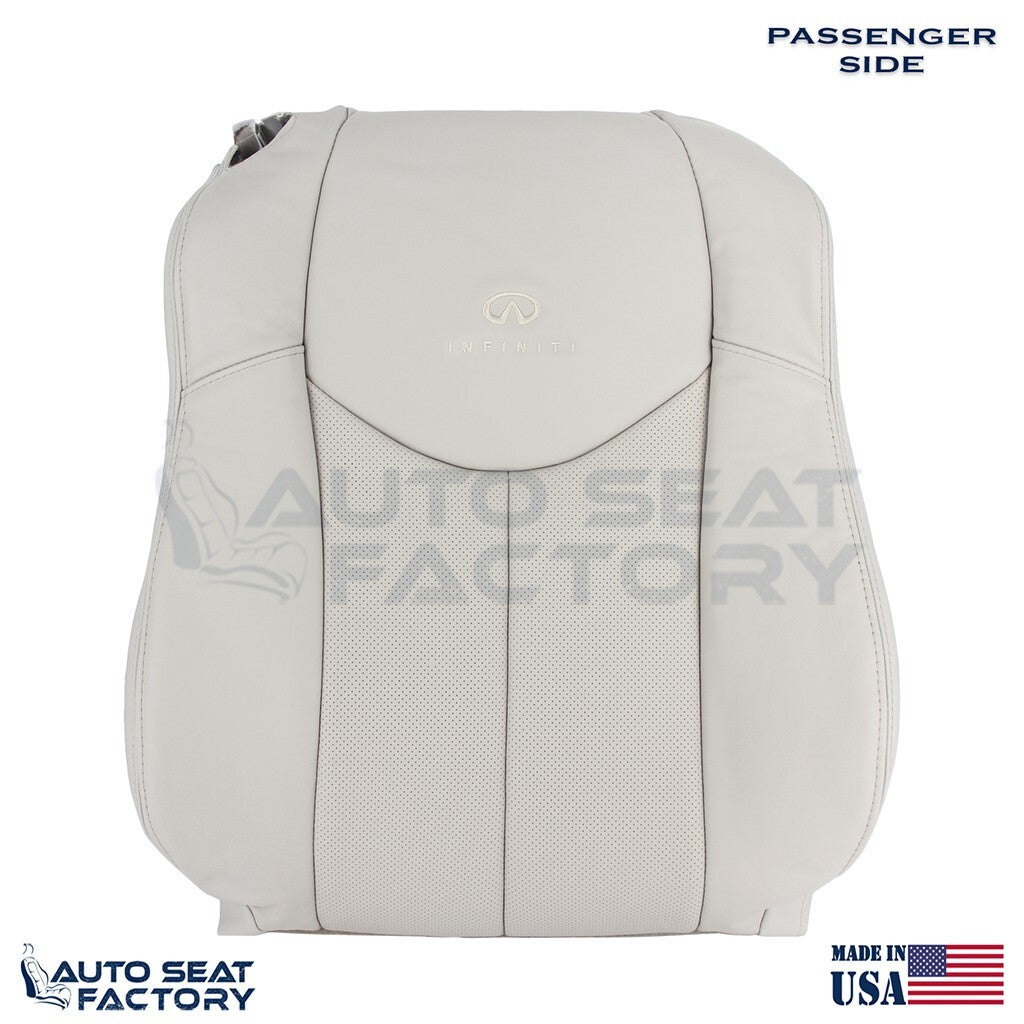 2009 - 2013 Fits Infiniti G37 Coupe Perforated PASSENGER Vinyl Top Cover - OEM-Style Replacement Seat Cover