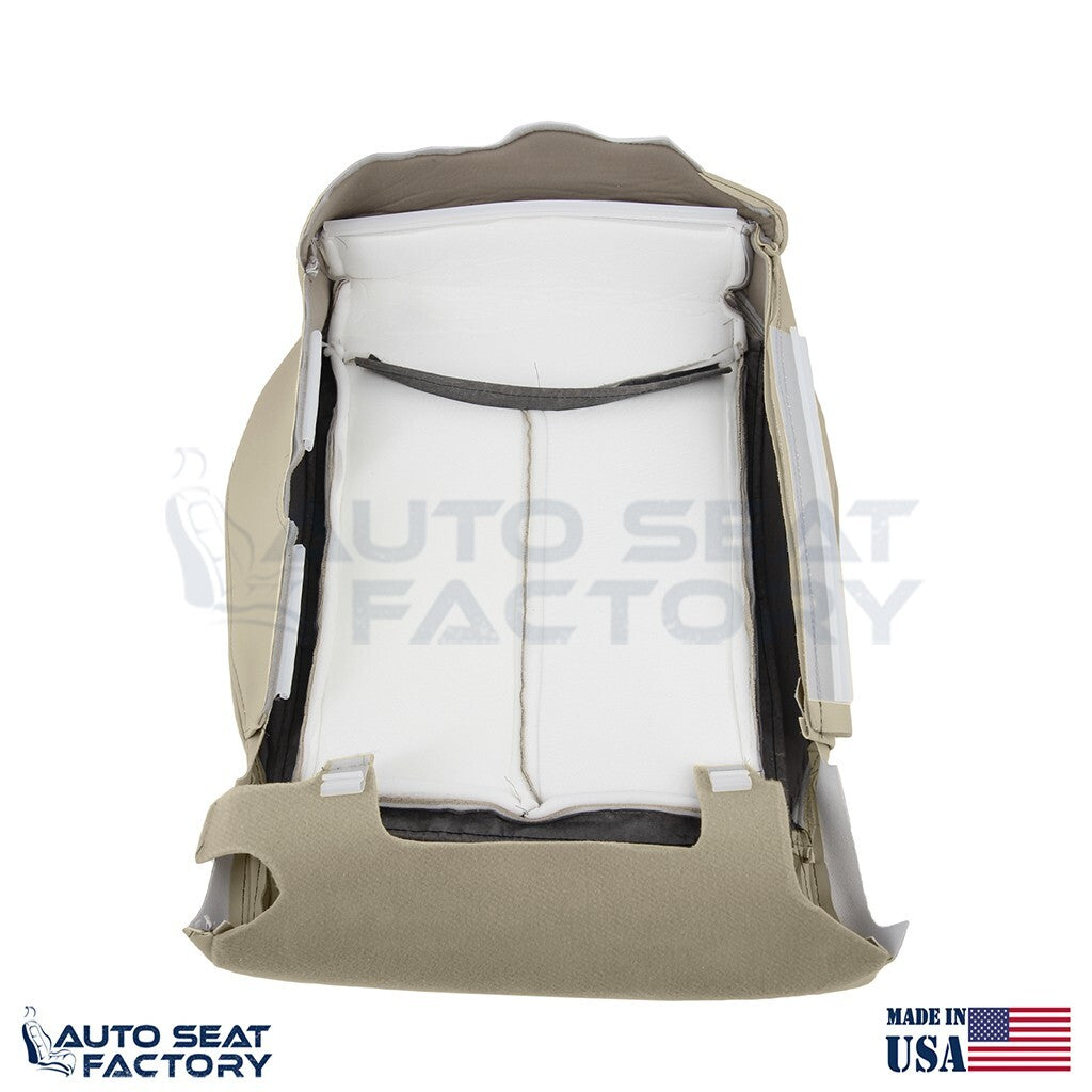 2009 - 2013 Fits Infiniti G37 Coupe PASSENGER Bottom Tan Vinyl Seat Cover, Perf. - OEM-Style Replacement Seat Cover