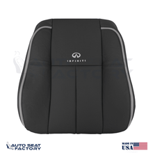 Fits 2006 - 2010 Infiniti M45 M35 Driver Top Black Vinyl Seat Cover,  Perforated - OEM-Style Replacement Seat Cover