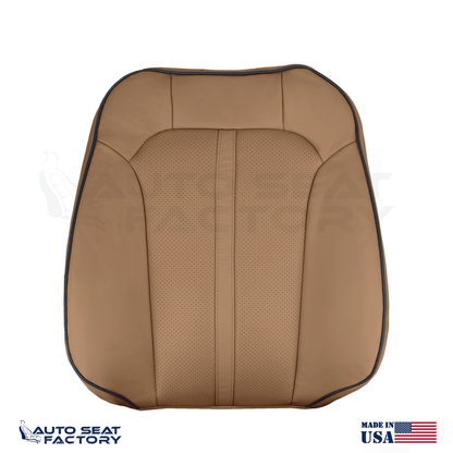 Replacement Fits 2011 - 2015 Lincoln MKX Driver Side Top Perforated Seat Cover - OEM-Style Replacement Seat Cover