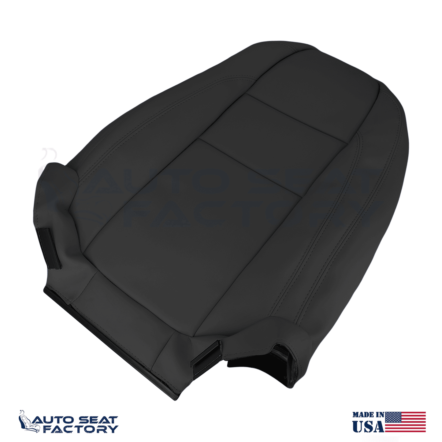 Fits 2007 - 2010 Volvo C70 PASSENGER Side Top & Bottom Black Vinyl Seat Covers - OEM-Style Replacement Seat Cover