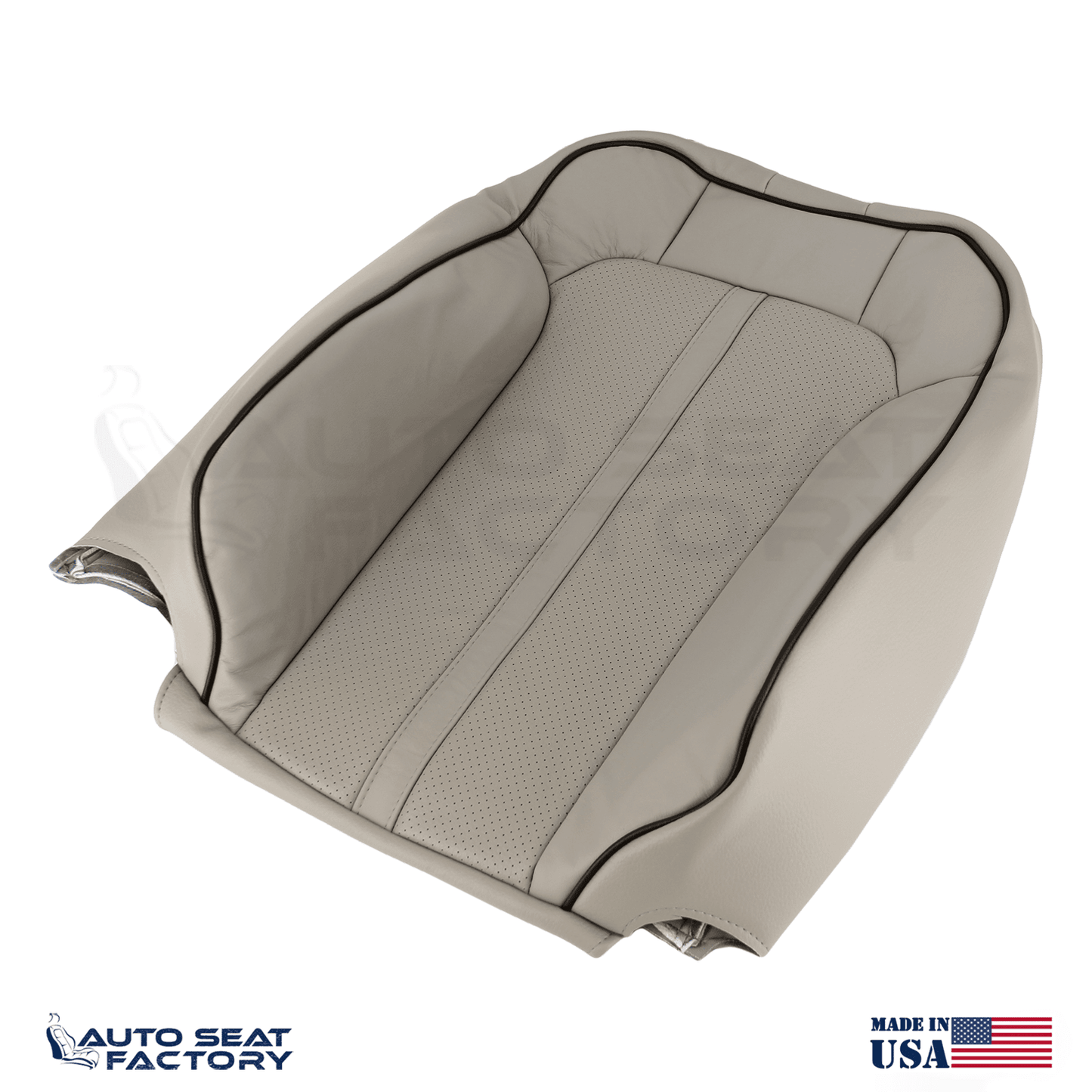 2011 - 2015 Fits Lincoln MKX Perforated PASSENGER Med Light Stone VL Seat Covers - OEM-Style Replacement Seat Cover