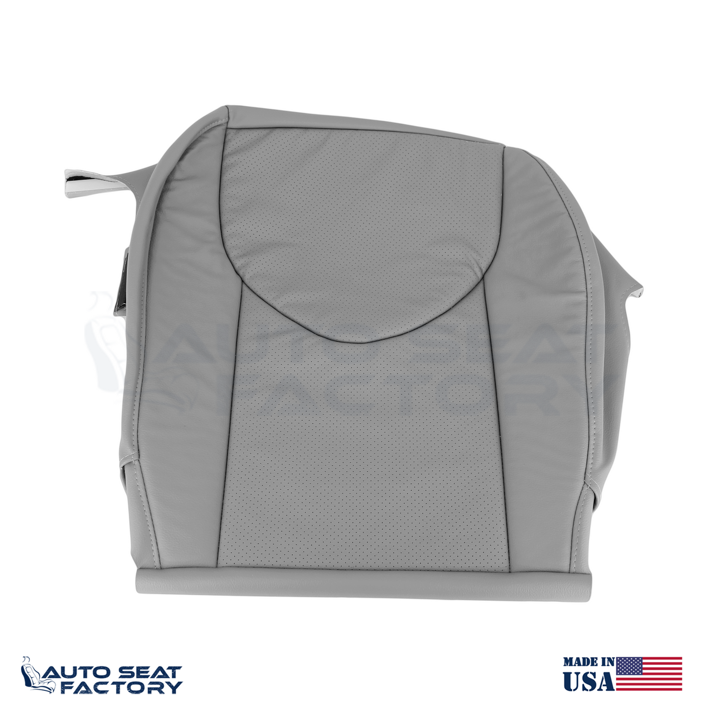 2006 - 2012 Fits Toyota RAV4 Perforated LEFT & RIGHT Gray Vinyl Seat Covers 4PCS - OEM-Style Replacement Seat Cover