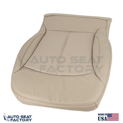 Fits 2010 - 2013 Buick LaCrosse Driver Top & Bottom Tan Vinyl Seat Covers, Perf. - OEM-Style Replacement Seat Cover