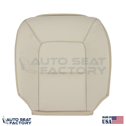 Fits 2007 - 2016 Volvo S80 LEFT & RIGHT Bottom Solid Beige Vinyl Seat Covers - OEM-Style Replacement Seat Cover
