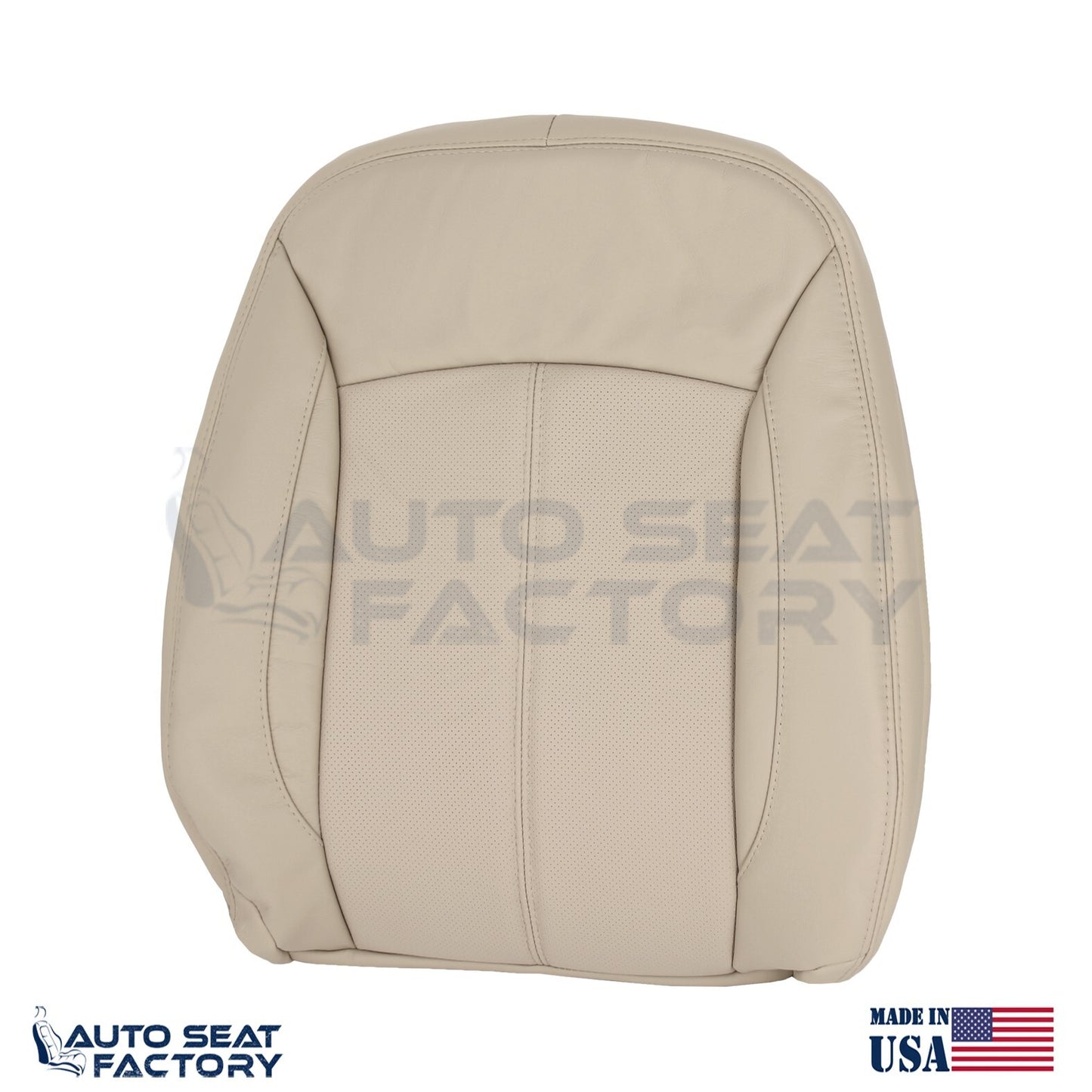 Fits 2010 - 2013 Buick LaCrosse RIGHT Top & Bottom Tan Vinyl Seat Covers, Perf. - OEM-Style Replacement Seat Cover
