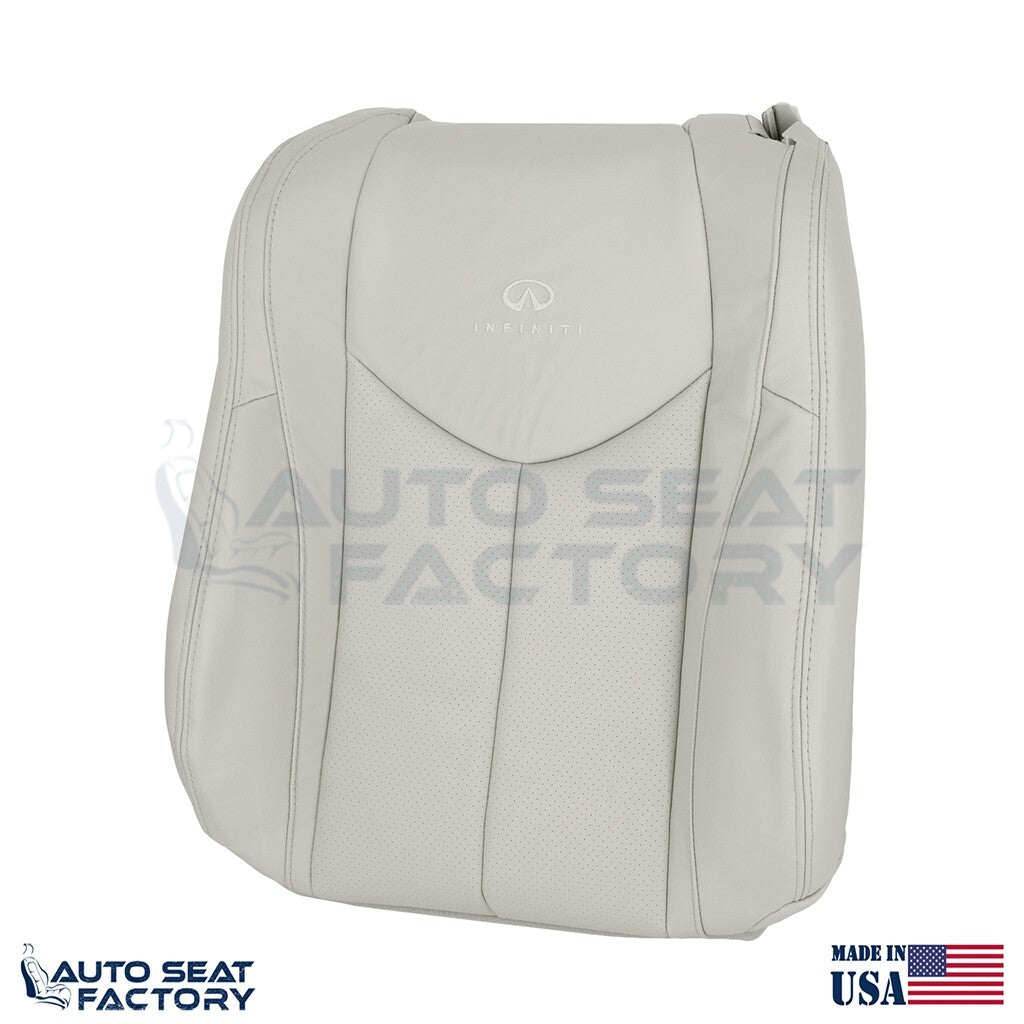 2009 - 2013 Fits Infiniti G37 CONVERTIBLE Front 4PC Gray Vinyl Seat Cover, Perf. - OEM-Style Replacement Seat Cover