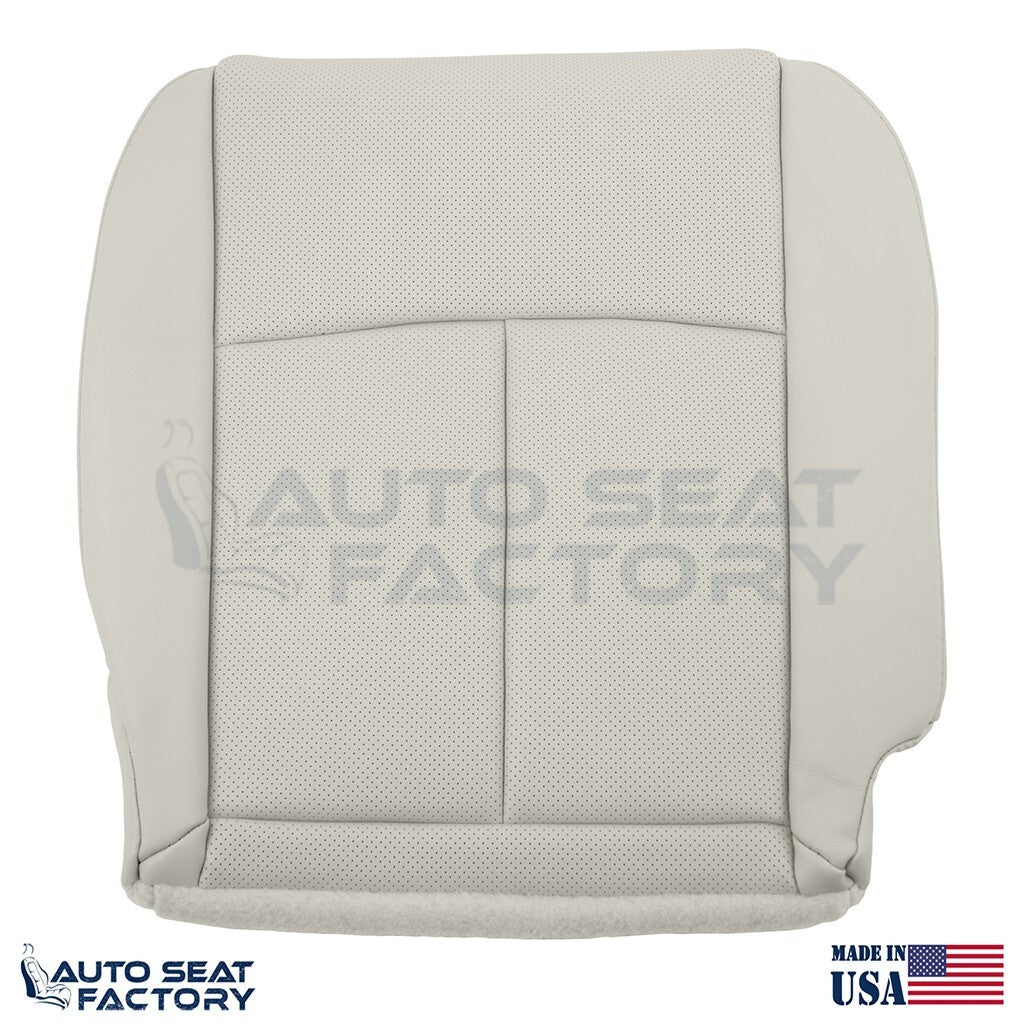 2014 - 2020 Fits Infiniti Q50 PASSENGER Bottom Gray Vinyl Seat Cover, PERFORATED - OEM-Style Replacement Seat Cover