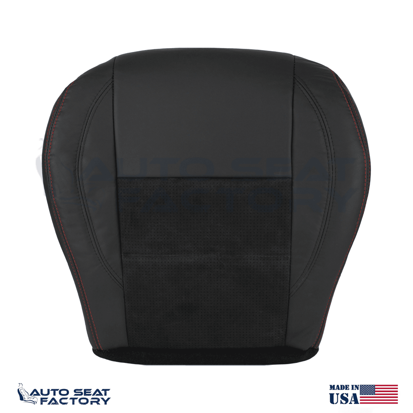 Replacement Black Seat Cover Fits 2006 - 2010 Dodge Charger RT Front Bottoms - OEM-Style Replacement Seat Cover