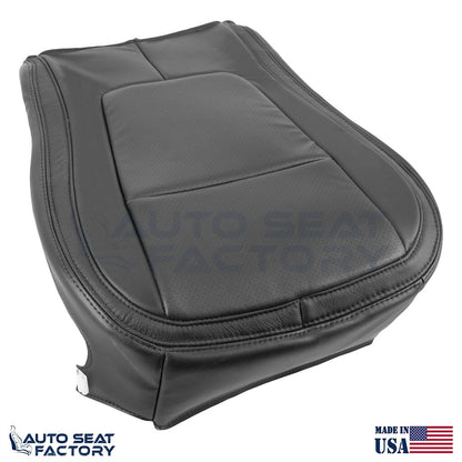 2009 - 2015 Fits Jaguar XF X2 RIGHT Bottom Black Vinyl Seat Cover, Perforated - OEM-Style Replacement Seat Cover