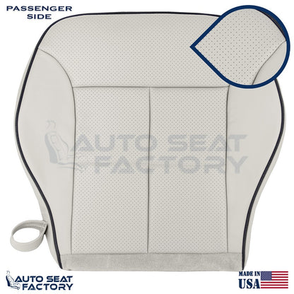 Fits 2007 - 2010 Lincoln MKX Gray Leather Seat Covers w/ Piping, Perforated - OEM-Style Replacement Seat Cover