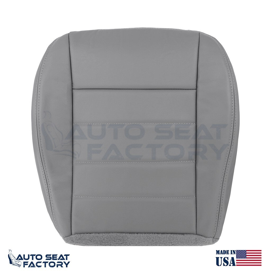 Fits 2006 - 2008 Dodge Magnum Driver Bottom Solid Lt Slate Gray Vinyl Seat Cover - OEM-Style Replacement Seat Cover