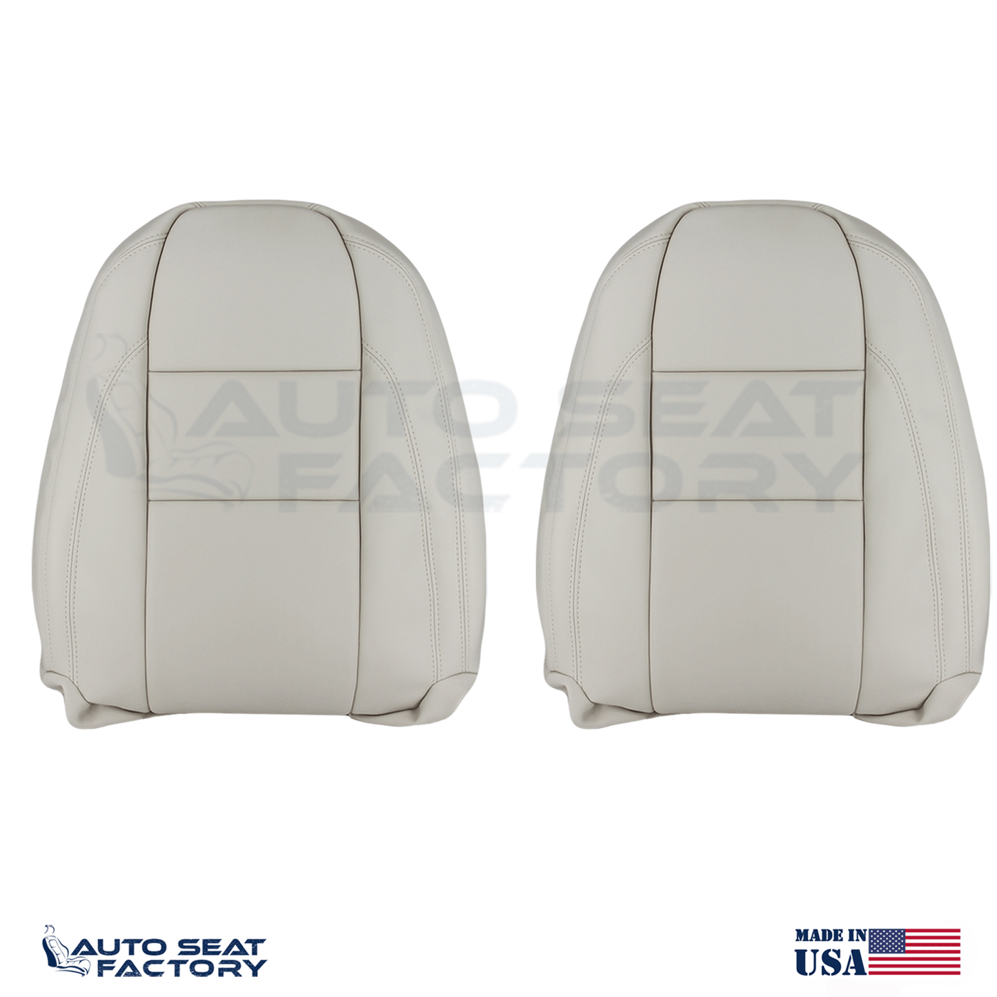 Replacement Fits 2007 - 2010 Volvo C70 Left & Right Top Cream Vinyl Seat Covers - OEM-Style Replacement Seat Cover