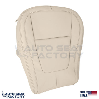 2009 - 2015 Fits Jaguar XF X2 Driver Bottom Tan Vinyl Seat Cover, Perforated - OEM-Style Replacement Seat Cover