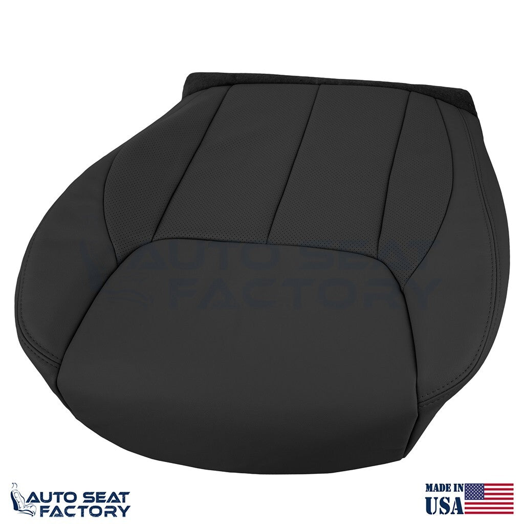 Fits 2006 - 2011 Cadillac DTS PASSENGER Bottom Black Vinyl Seat Cover, Perf. - OEM-Style Replacement Seat Cover