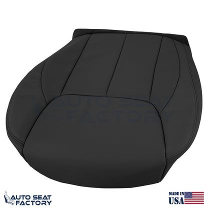 Fits 2006 - 2011 Cadillac DTS PASSENGER Bottom Black Vinyl Seat Cover, Perf. - OEM-Style Replacement Seat Cover