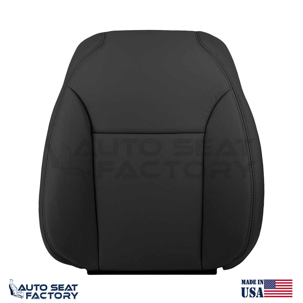 Fits 2004 - 2009 Saab 9-3 CONVERTIBLE Driver Passenger Black Vinyl Seat Covers - OEM-Style Replacement Seat Cover