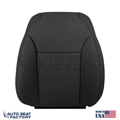 Fits 2004 - 2009 Saab 9-3 CONVERTIBLE Driver Passenger Black Vinyl Seat Covers - OEM-Style Replacement Seat Cover
